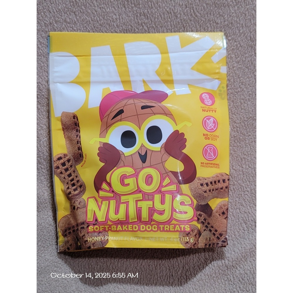 New‎ Sealed Barbox Go Nuttys Soft Baked Dog Treats